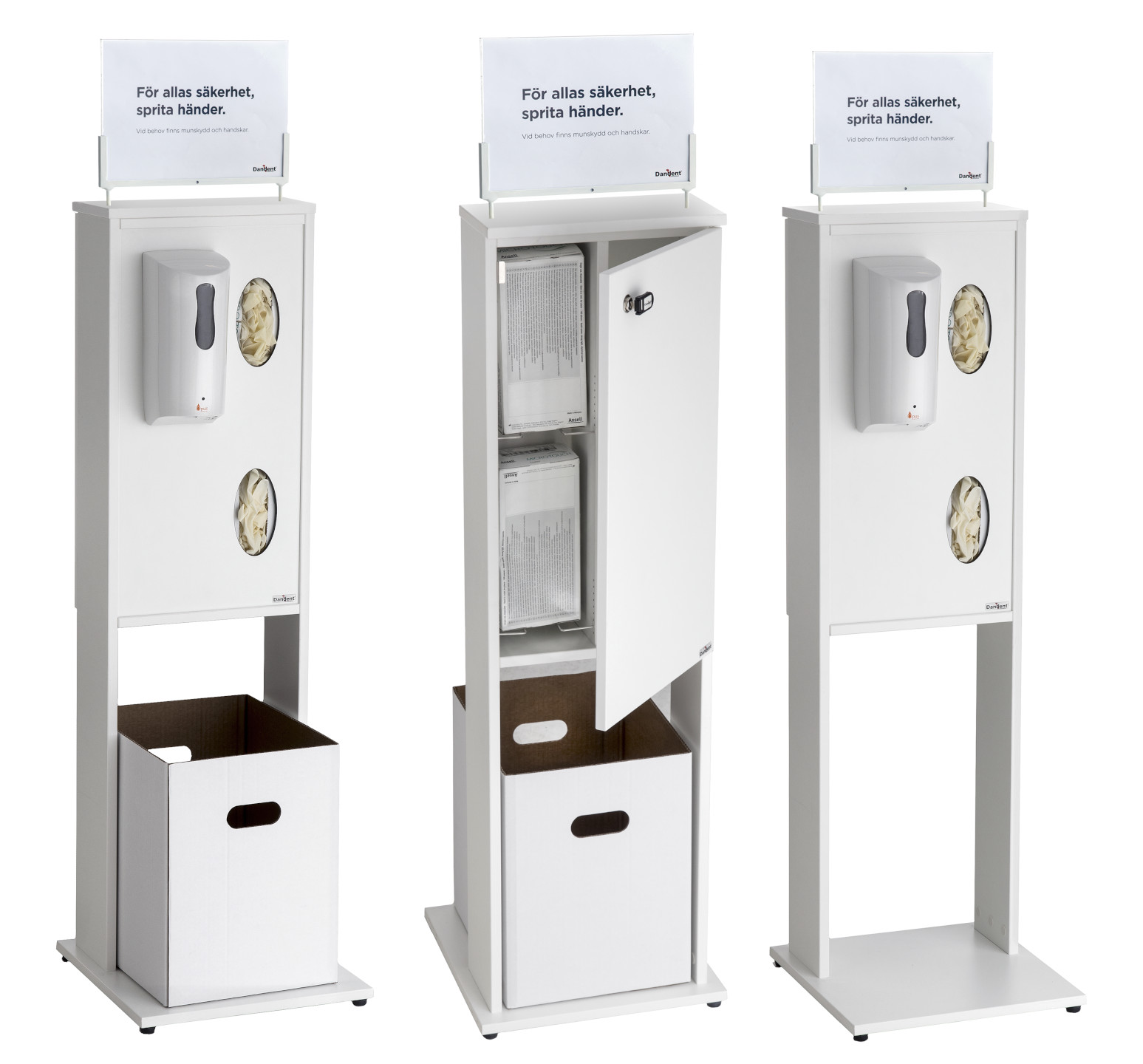 Kompakt och smidig hygienstation
