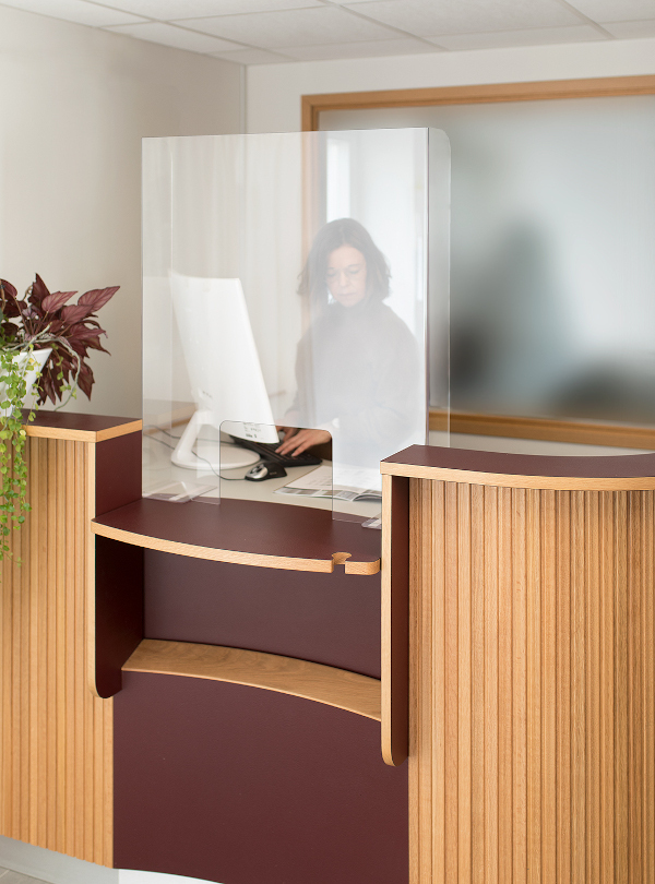 Skyddsglas receptionsdisk